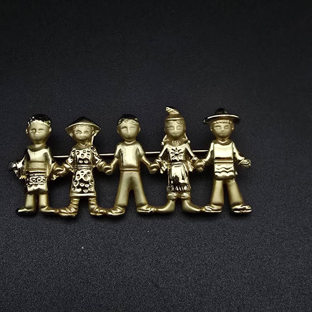 AJC Children of The World Brooch Cultural Appreciation Inclusion Diversity